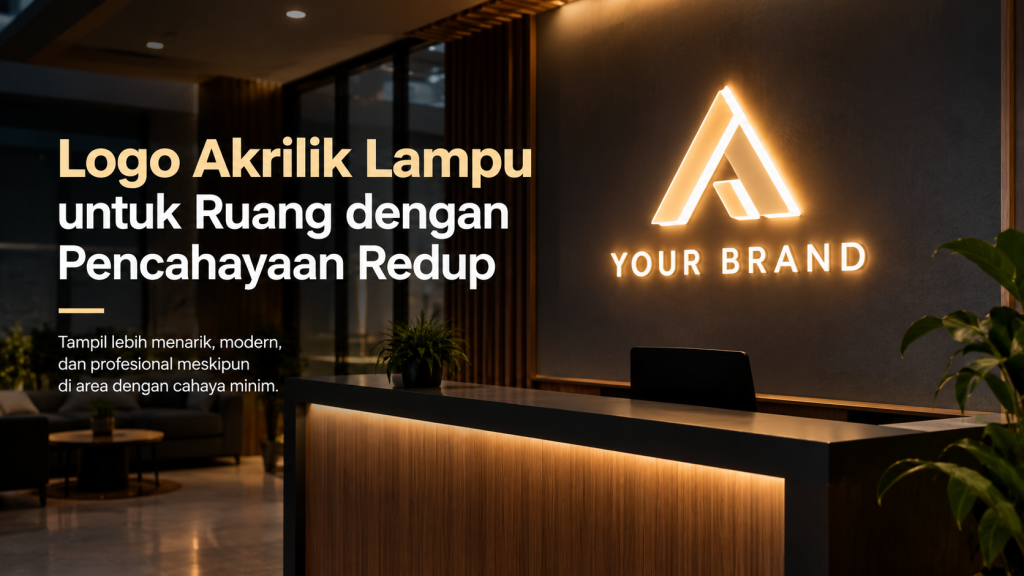 logo akrilik lampu